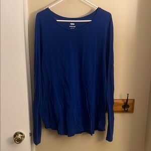Old Navy long sleeve TShirt royal blue size XXL washed never worn!